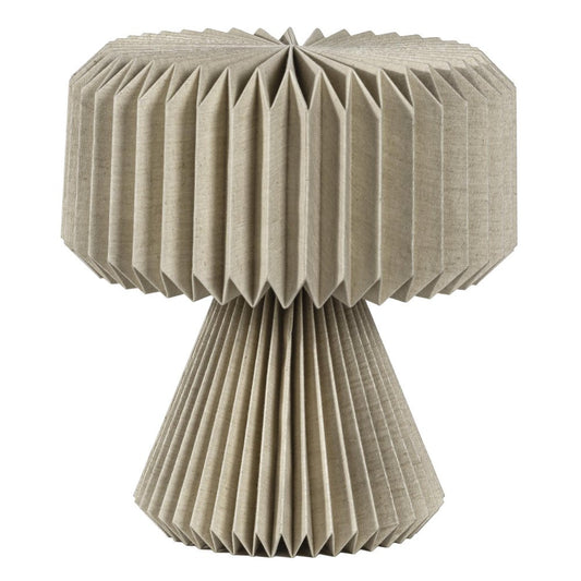 13" Natural Geometric Bedside Lamp With Cylinder Shade HomeRoots