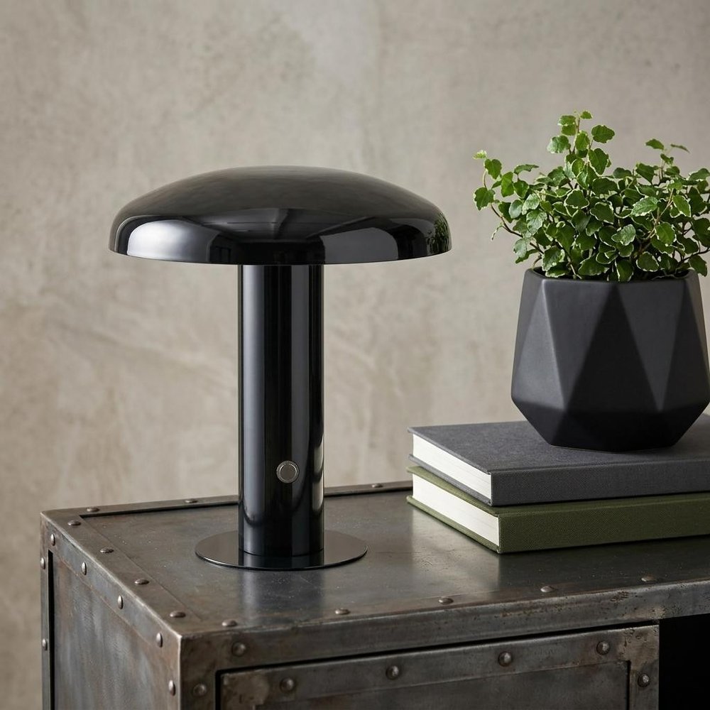 11" Forest Green Novelty USB Table Lamp With Globe Shade HomeRoots