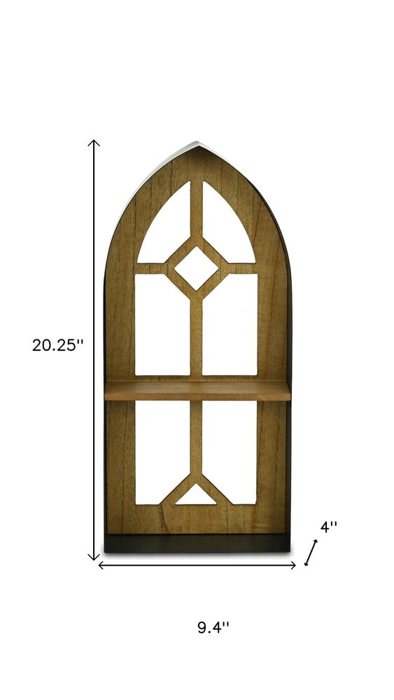 9" Black Metal Wall Mounted Accent Shelf HomeRoots