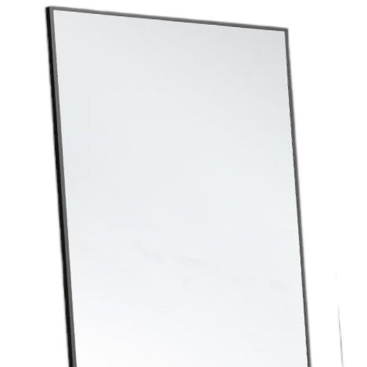 59" Black Metal Wall Mounted Leaning And Freestanding Framed Standing Mirror
