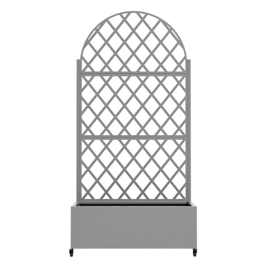 71" X 35" Gray Galvanized Metal Rectangular Planter Box