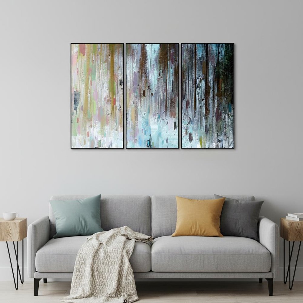 Set Of Three Yoli Black Framed Wall Art