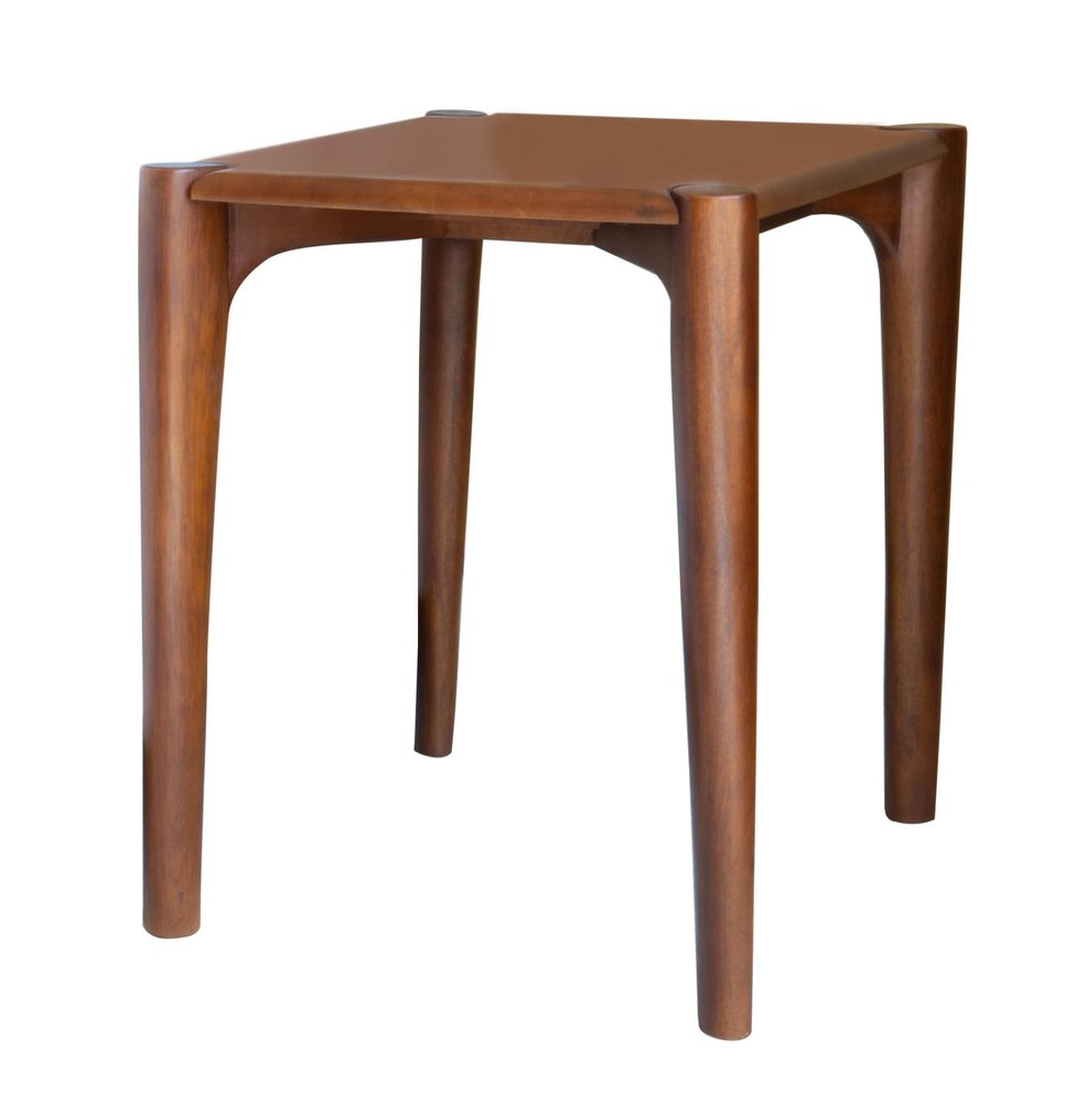 22" Brown Solid Wood Square End Table HomeRoots