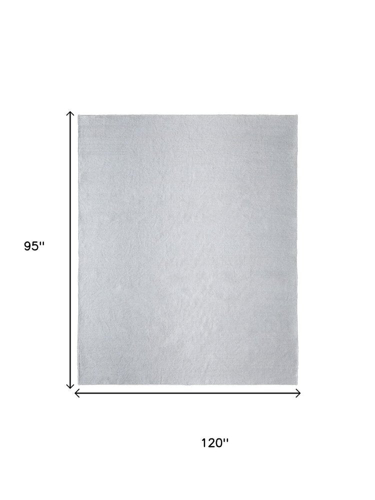 2' X 3' White Handmade Indoor Outdoor Area Rug