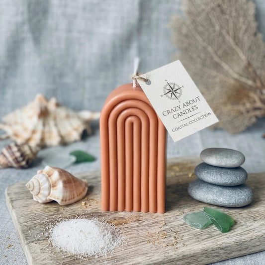3" Almond Vanilla Scented Candle Round Pillar HomeRoots