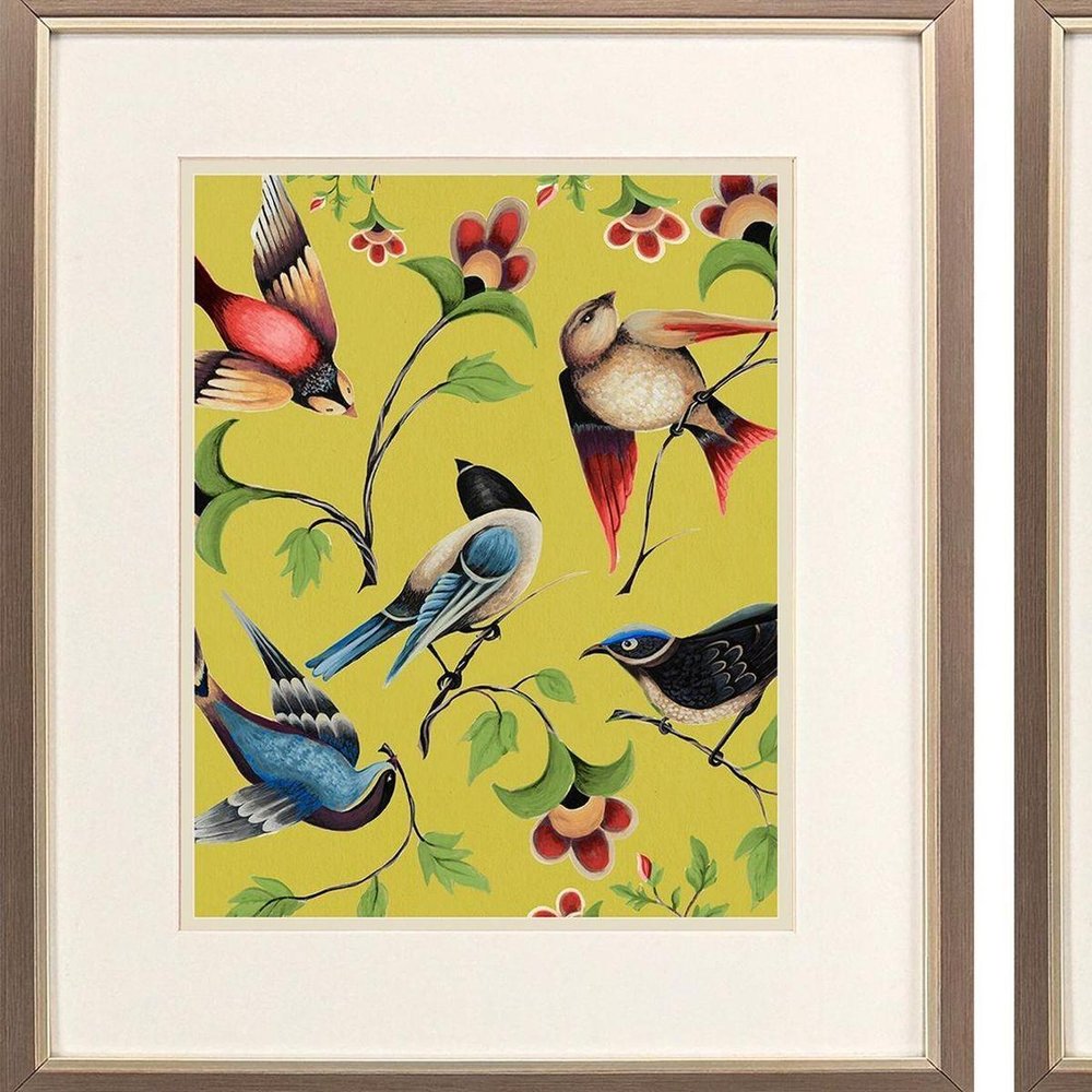 Set Of Two Friends Meeting Set of Set Silver Framed Wall Art HomeRoots