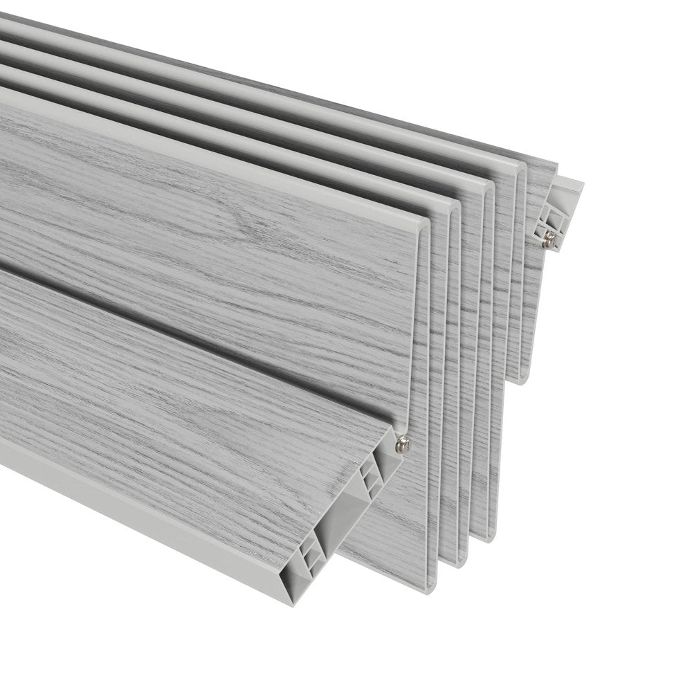 80" X 36" Gray PVC Accordion Door