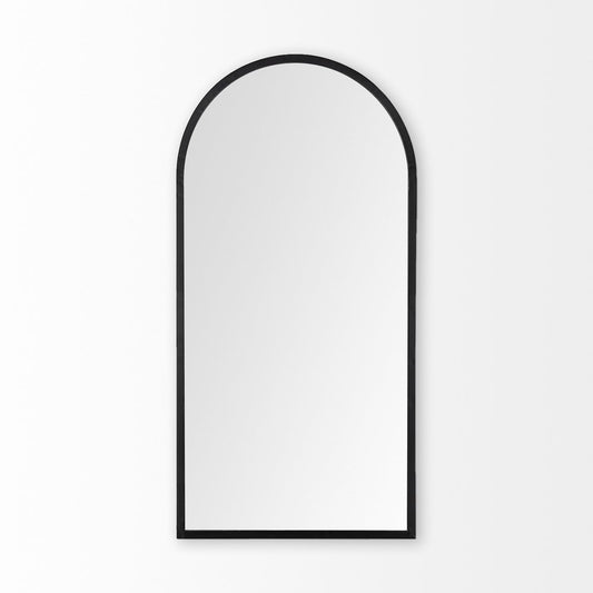 49" Gold Iron Arch Framed Accent Mirror