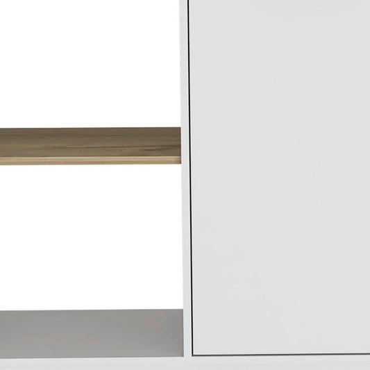 25" White Wood Kitchen Island