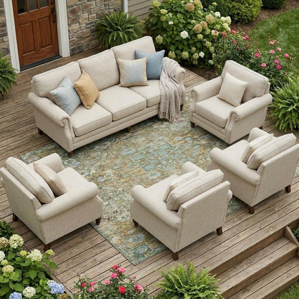 10' X 14' Green And Brown Floral Medallion Washable Indoor Outdoor Area Rug HomeRoots
