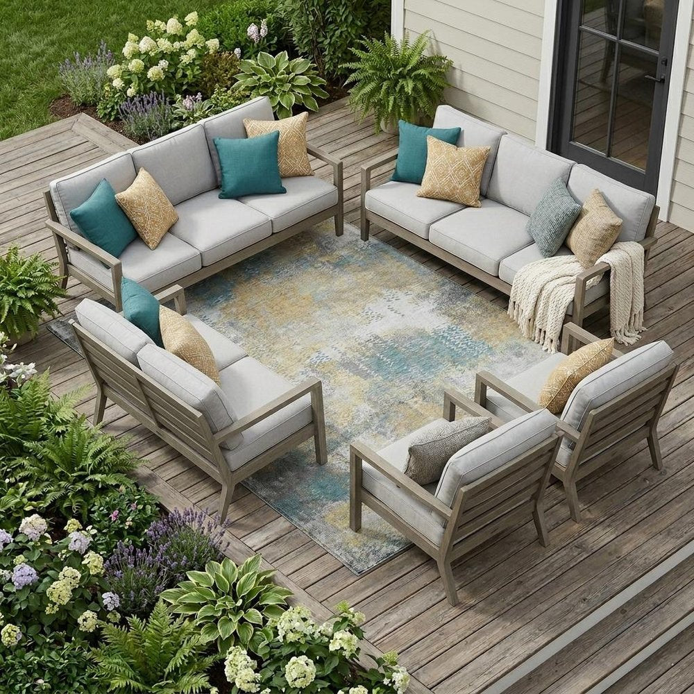 8' X 10' Silver And Gray Abstract Washable Indoor Outdoor Area Rug HomeRoots