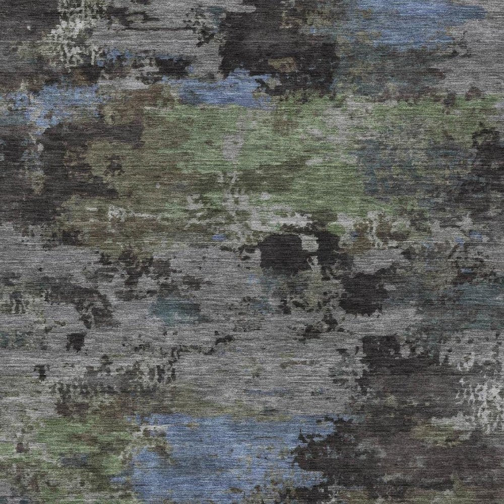 8' X 10' Taupe And Brown Abstract Washable Indoor Outdoor Area Rug