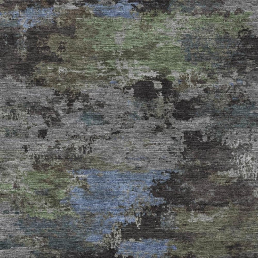 10' X 14' Taupe And Brown Abstract Washable Indoor Outdoor Area Rug