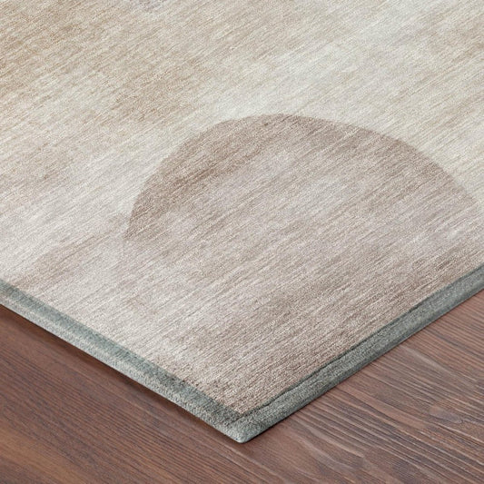 10' X 14' Copper And Orange Geometric Washable Indoor Outdoor Area Rug HomeRoots