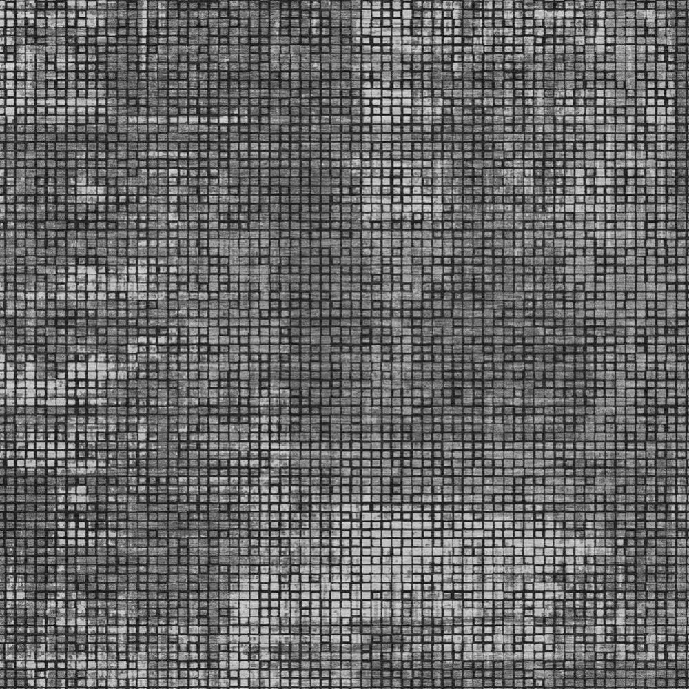 10' X 14' Gray And Graphite Abstract Washable Indoor Outdoor Area Rug