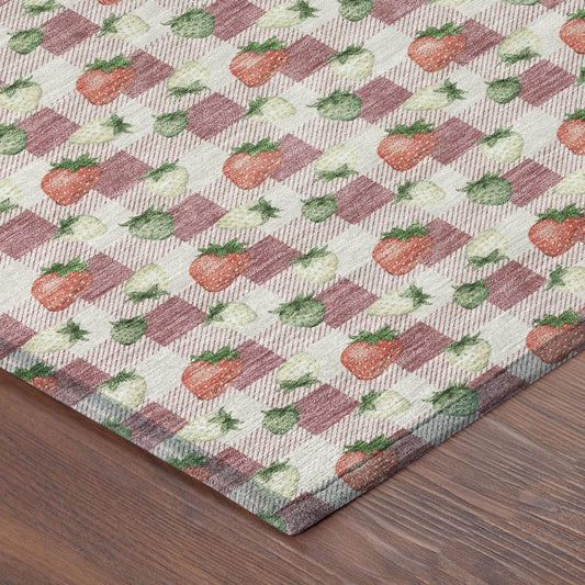 10' X 14' Blush And Pink Floral Washable Indoor Outdoor Area Rug HomeRoots