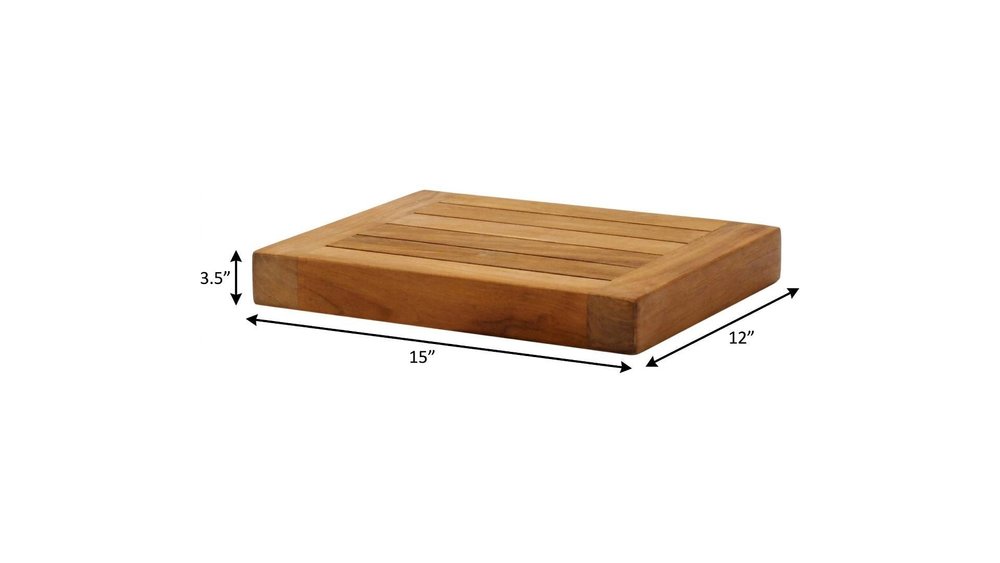 12" Brown Solid Wood Wall Mounted Floating Shelf HomeRoots