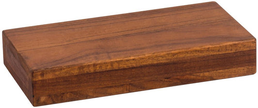 12" Brown Solid Wood Wall Mounted Floating Shelf HomeRoots