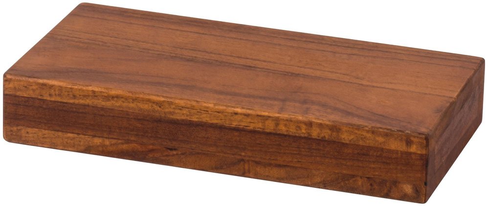 12" Brown Solid Wood Wall Mounted Floating Shelf