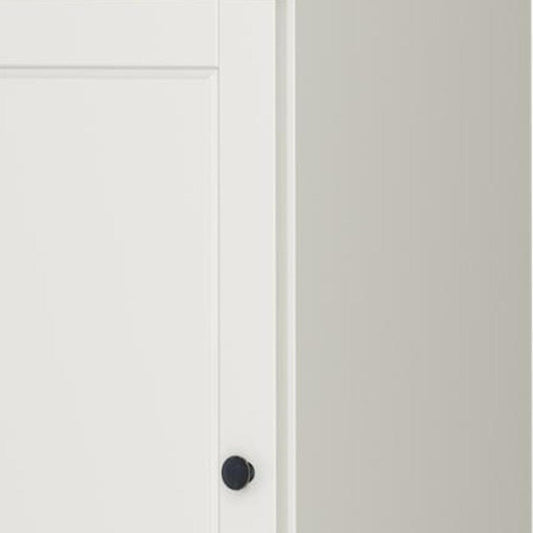 17" Off White Solid Wood Double Door Linen Cabinet