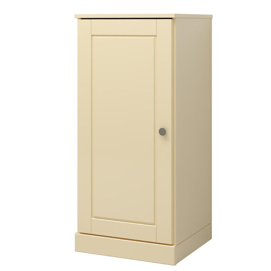 17" Yellow Solid Wood Single Door Linen Cabinet