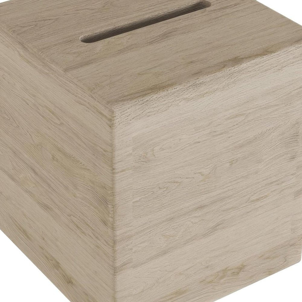 6" Brown Solid Wood Bathroom Storage Furniture Set