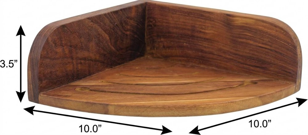 10" Brown Solid Wood Bathroom Storage Furniture Set HomeRoots