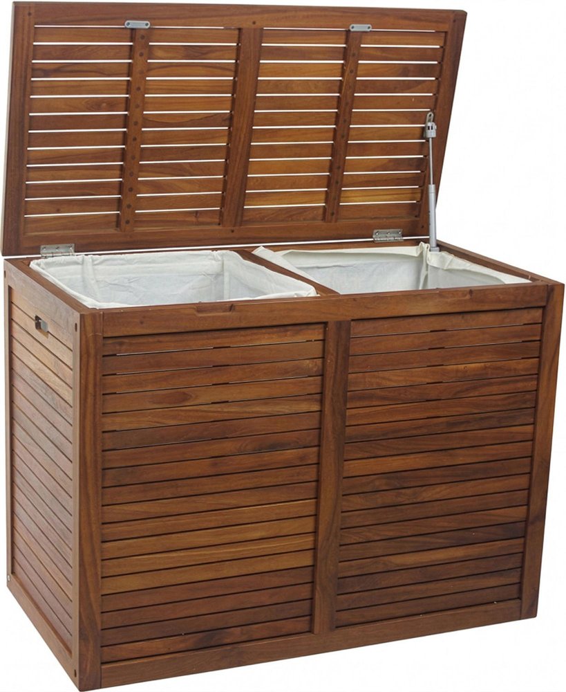 18" Brown Solid Wood Bathroom Storage Furniture Set HomeRoots