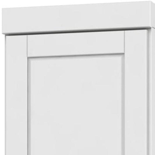 72" White Solid Wood Two Door Pantry Or Storage Closet HomeRoots