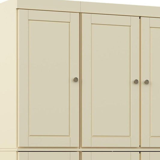 72" Yellow Solid Wood 8 Pantry Or Storage Closet HomeRoots