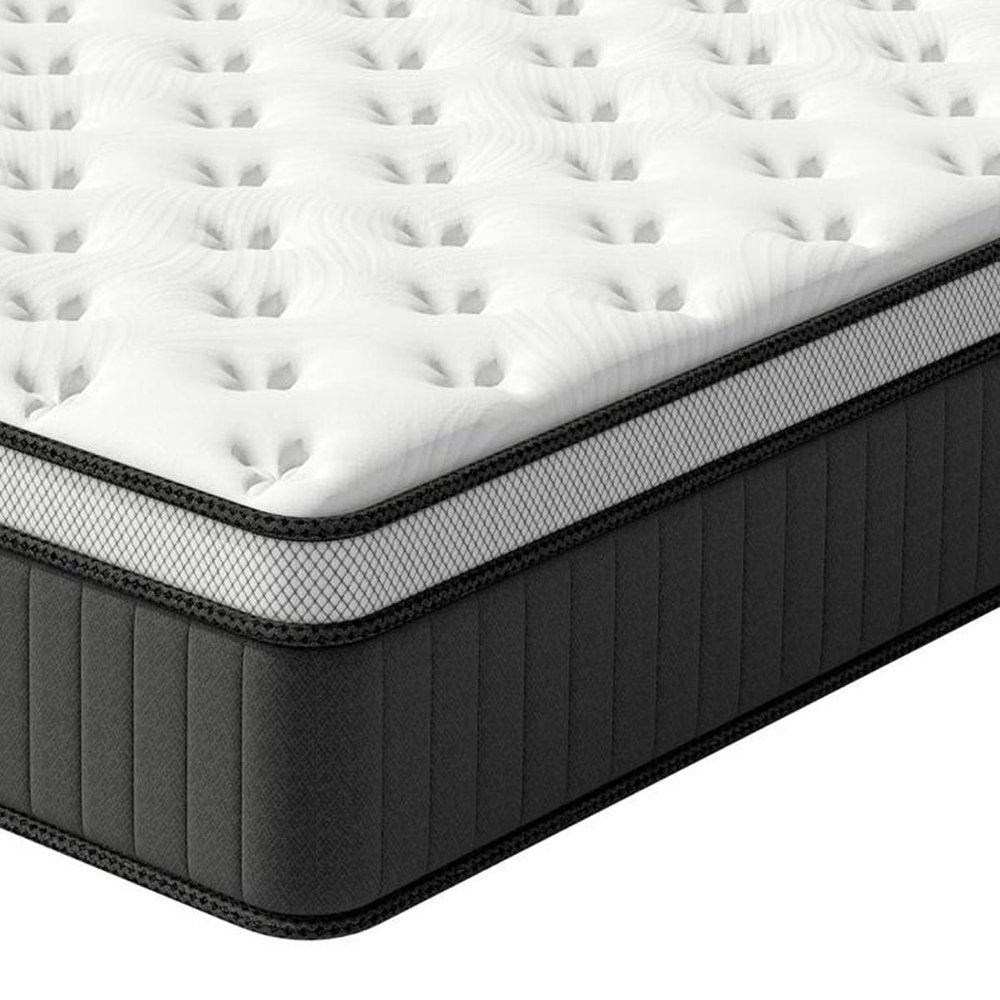 14" Twin Memory Foam Medium Euro Top Hybrid Mattress HomeRoots
