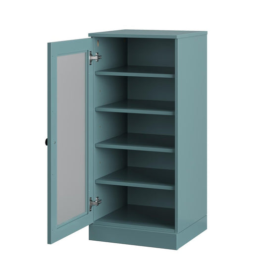 Aqua Ten Pair Solid WoodShoe Storage Cabinet