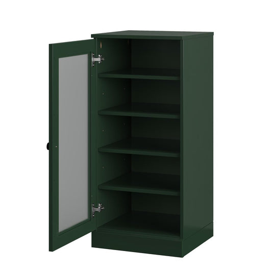 Green Ten Pair Solid WoodShoe Storage Cabinet