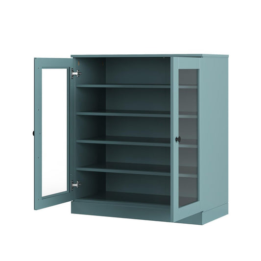 Aqua Twenty Pair Solid WoodShoe Storage Cabinet