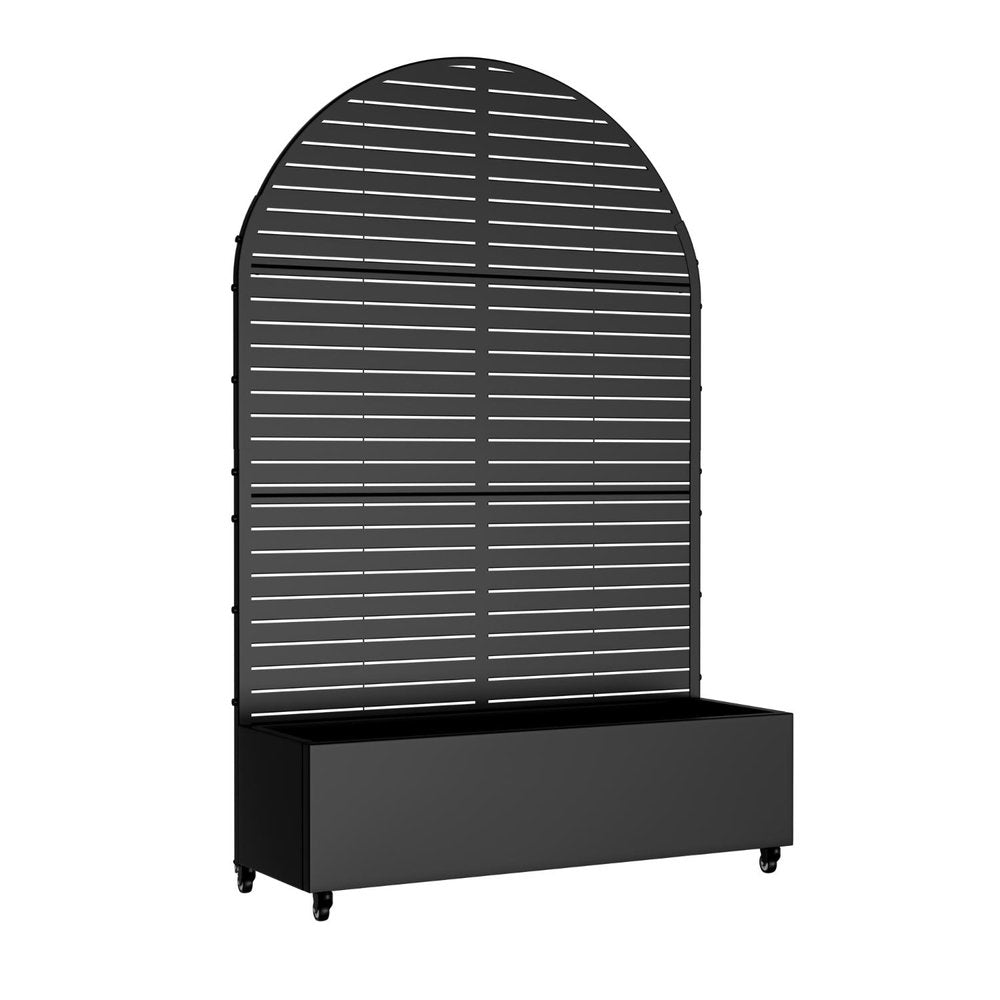 73" X 47" Black Striped Galvanized Metal Oval Planter Box HomeRoots