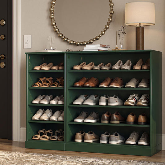 Green 30 Solid WoodShoe Storage Cabinet