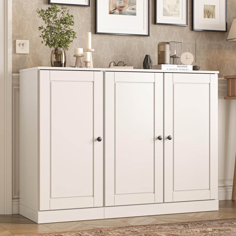 White 30 Solid WoodShoe Storage Cabinet HomeRoots