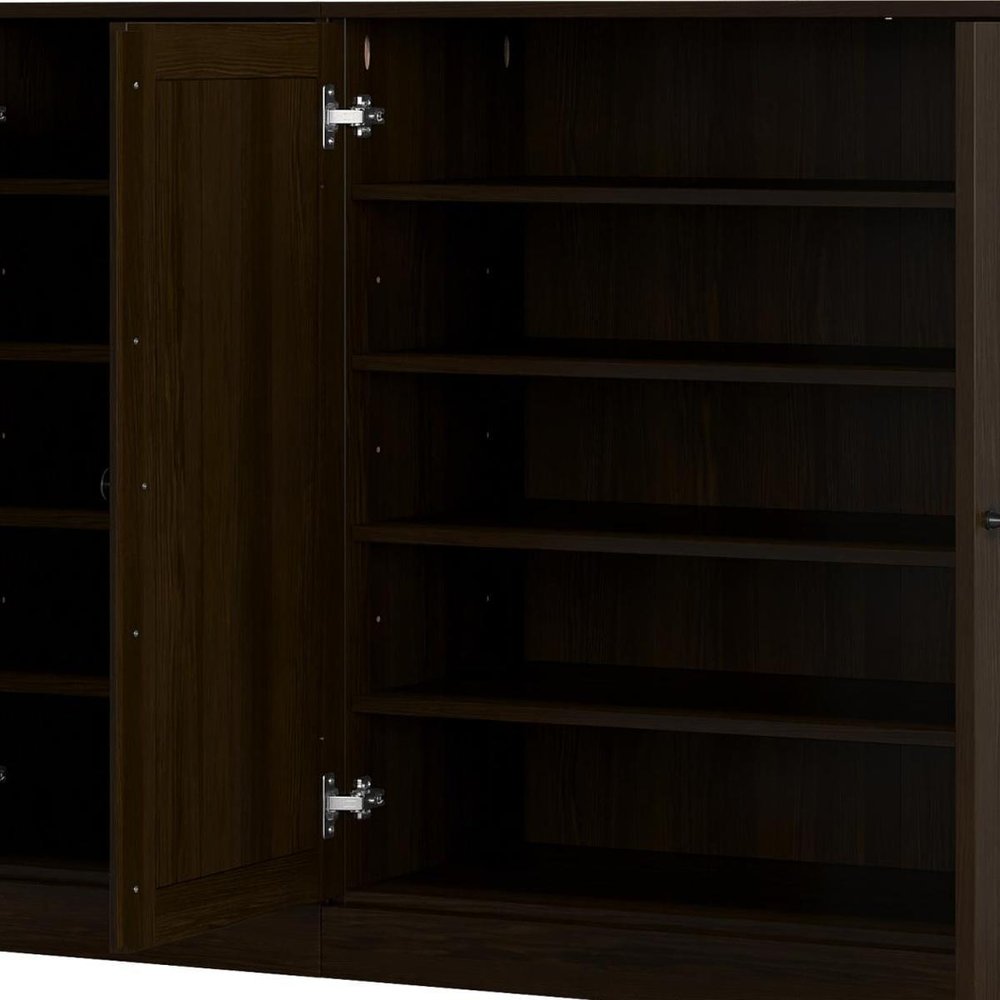 Espresso 30 Solid WoodShoe Storage Cabinet