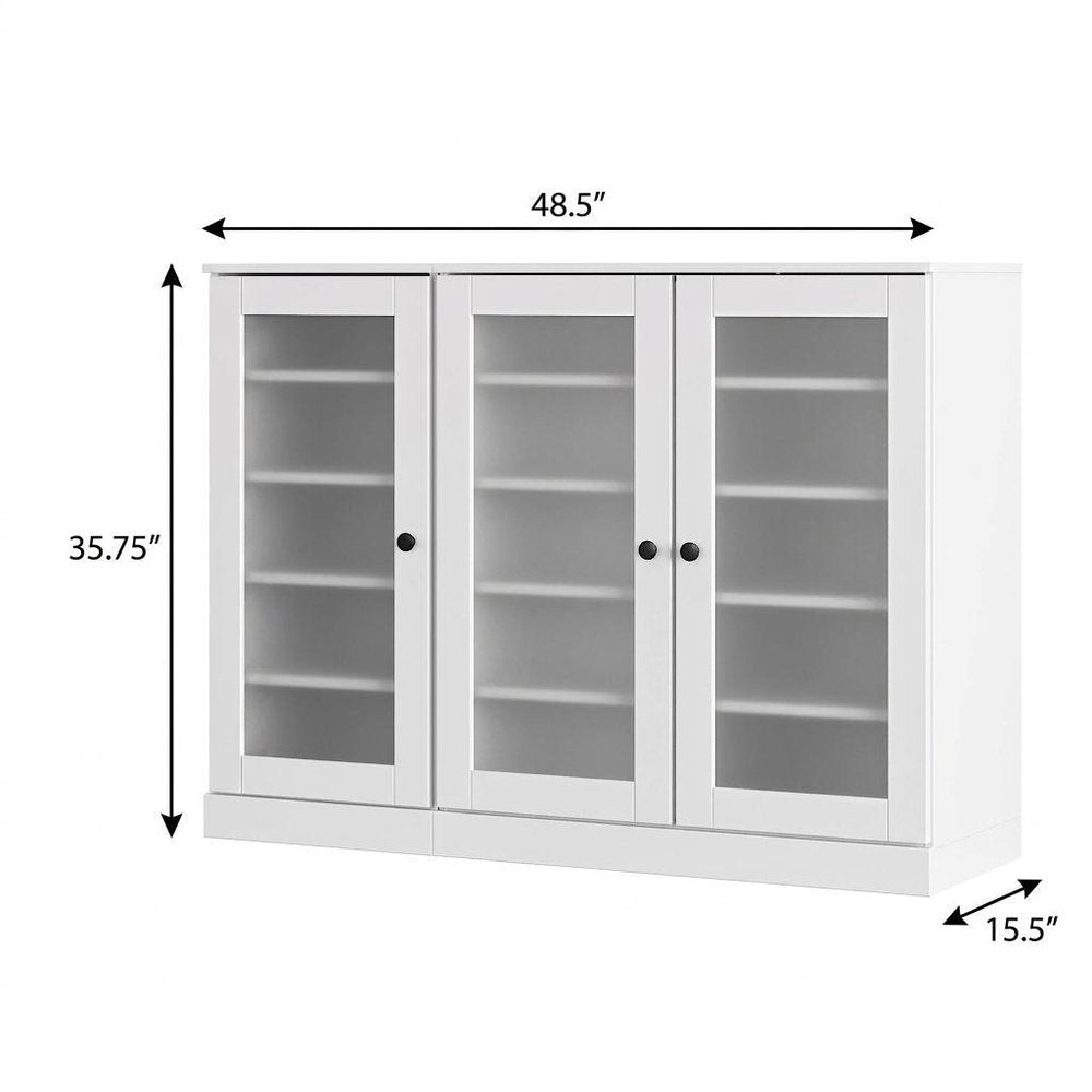 White 30 Solid WoodShoe Storage Cabinet
