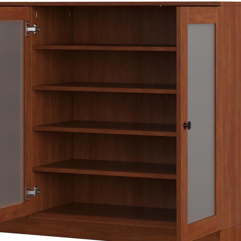 Coffee 30 Solid WoodShoe Storage Cabinet