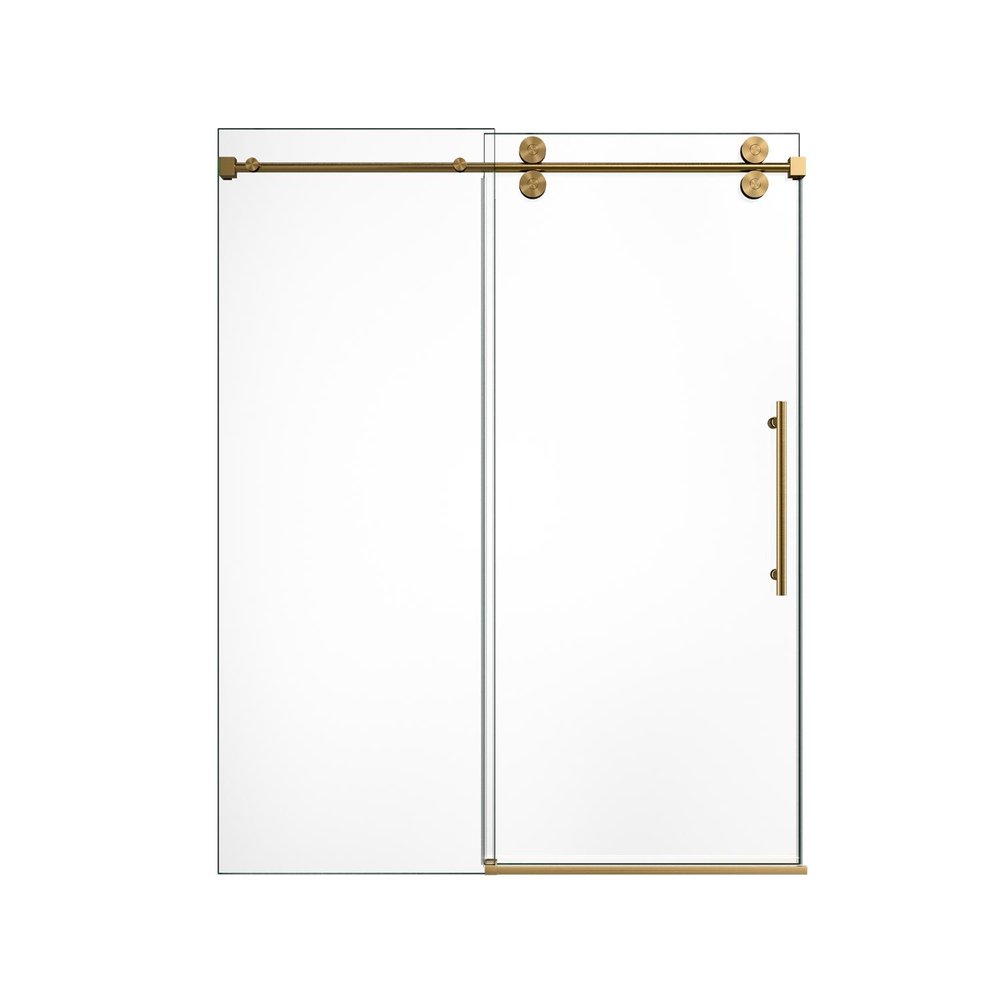 72" X 60" Tempered Glass Shower Door HomeRoots