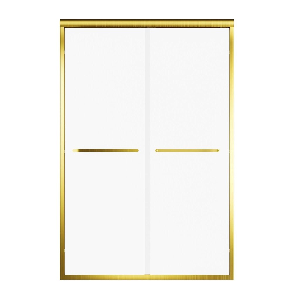 72" X 48" Aluminum And Tempered Glass Shower Door