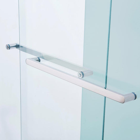60" X 60" Aluminum And Tempered Glass Tub Door