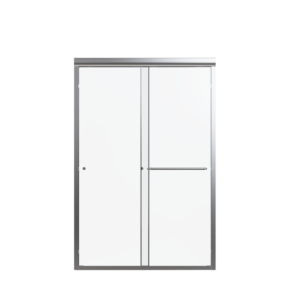 72" X 48" Aluminum And Tempered Glass Shower Door HomeRoots
