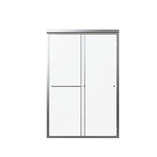 72" X 48" Aluminum And Tempered Glass Shower Door