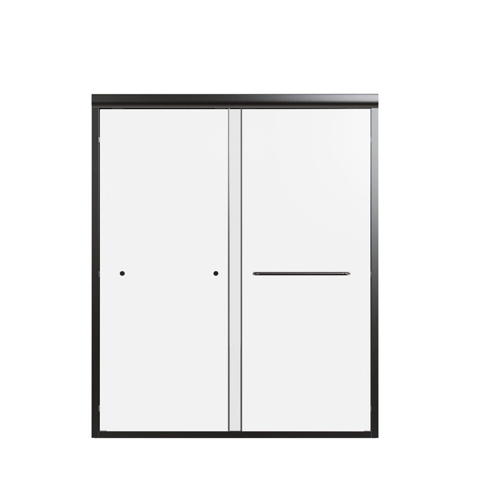 72" X 60" Aluminum and Tempered Glass Shower Door HomeRoots