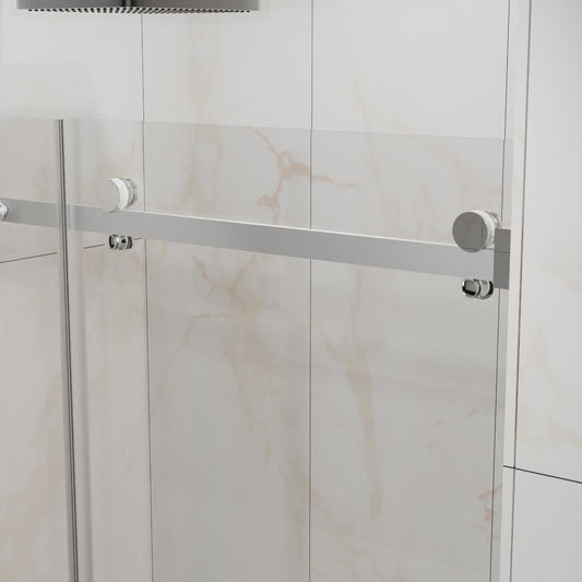 72" X 48" Tempered Glass Shower Door