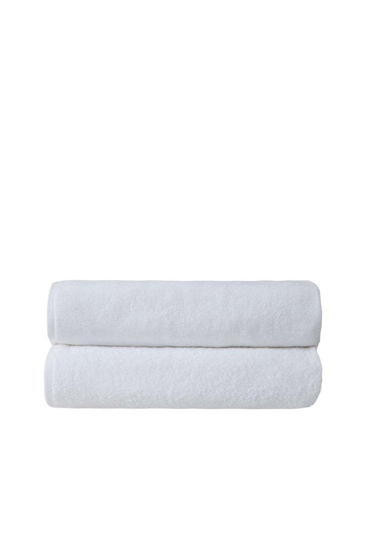 Set of Two Green Turkish Cotton 40" X 70" Bath Sheets