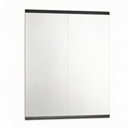 Set of Two 71" X 31" Frameless Work Out Mirrors
