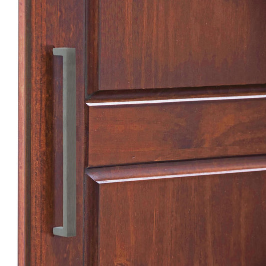 72" Coffee Solid Wood Three Door Three Drawer Combo Dresser
